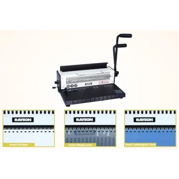 Rayson TD-1500B34R Binding Machine - Durable 3:1 Pitch Binder
