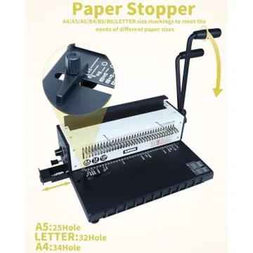 Rayson TD-1500B34R Binding Machine - Durable 3:1 Pitch Binder