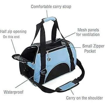 ZaneSun Soft-Sided Pet Carrier for Cats and Dogs