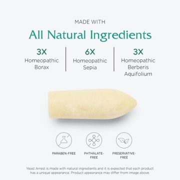 Vitanica Yeast Arrest Homeopathic Suppositories for Relief