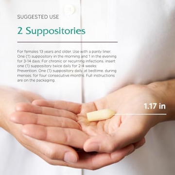 Vitanica Yeast Arrest Homeopathic Suppositories for Relief