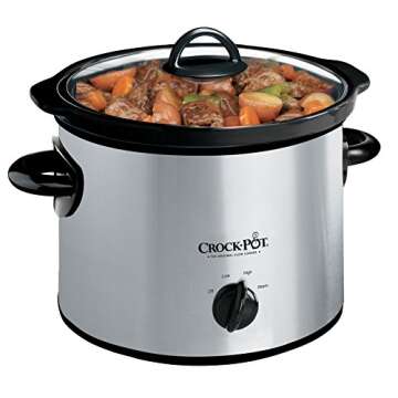 3-Quart Crockpot Manual Slow Cooker for Easy Meals