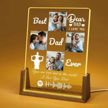 Personalized Acrylic Plaque Gift for Dad