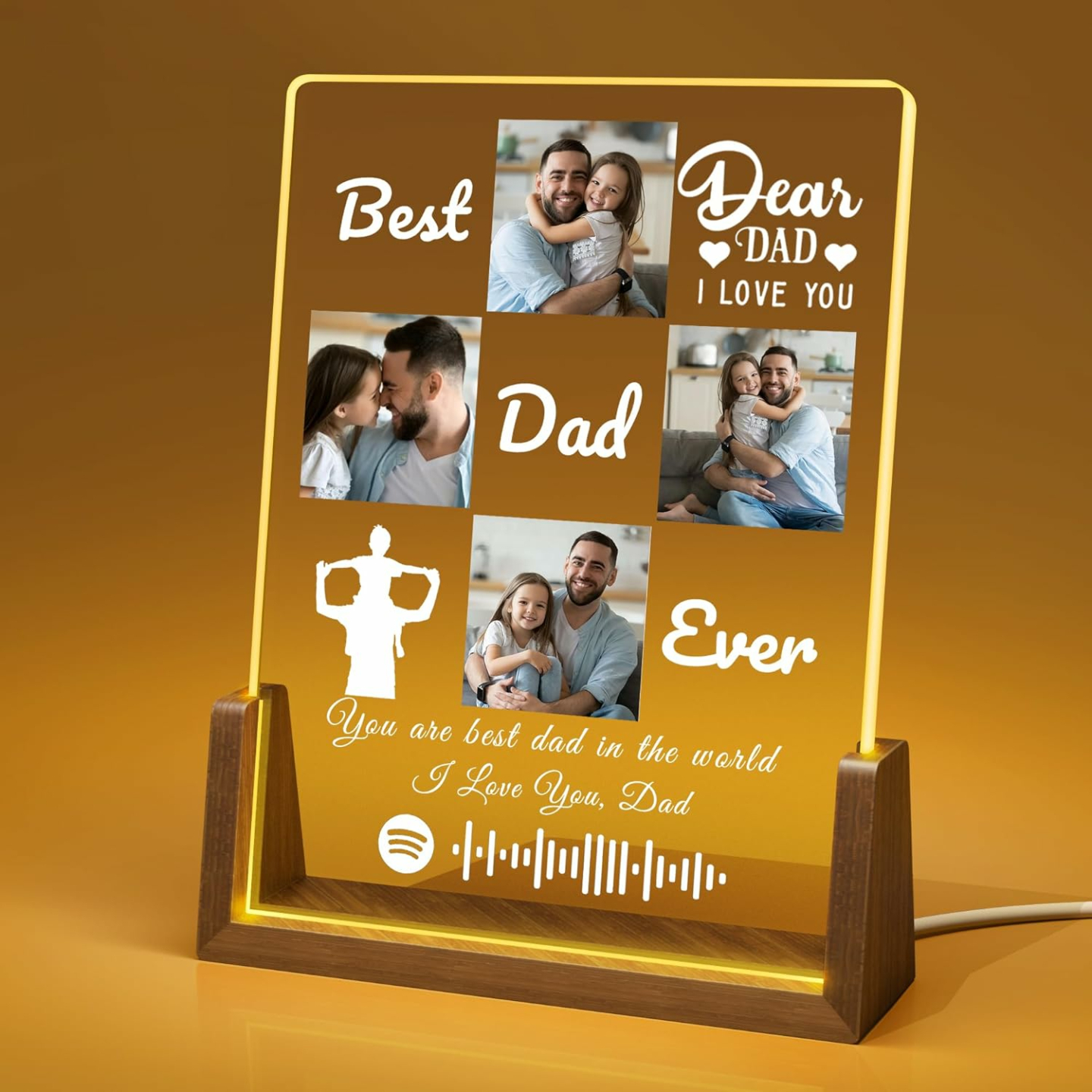 Personalized Acrylic Plaque Gift for Dad
