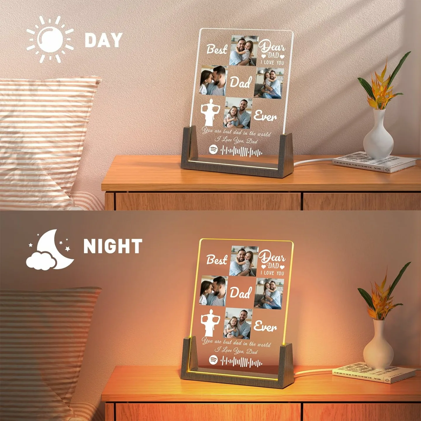 Personalized Acrylic Plaque Gift for Dad