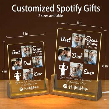 Personalized Acrylic Plaque Gift for Dad