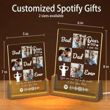 Personalized Acrylic Plaque Gift for Dad