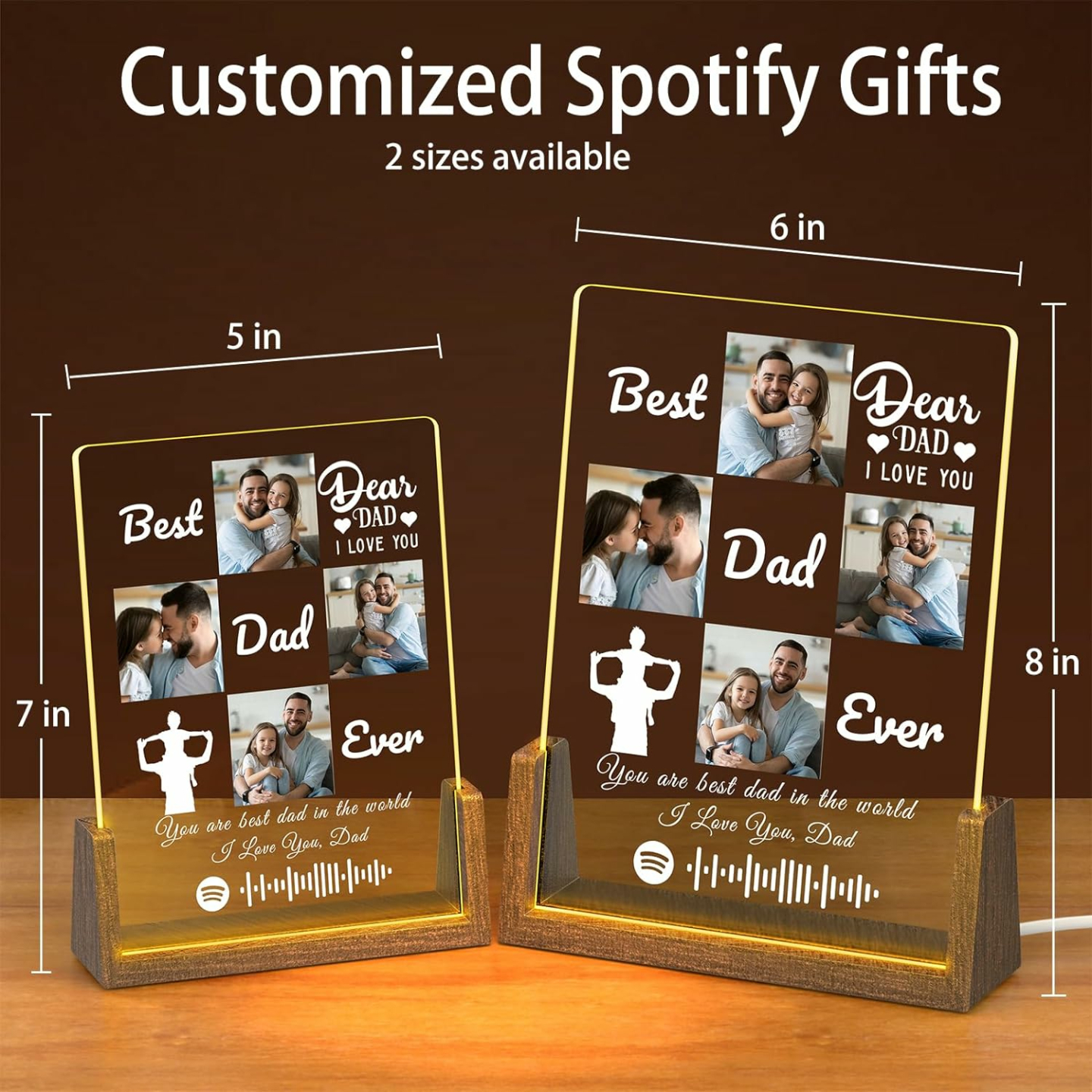 Personalized Acrylic Plaque Gift for Dad