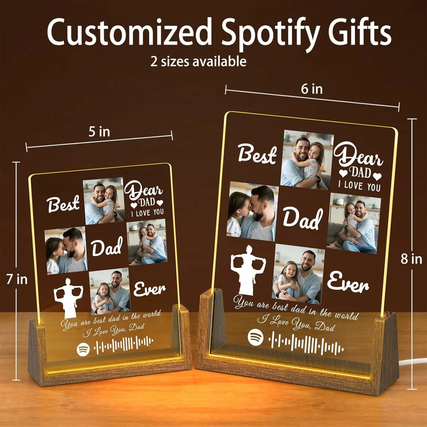 Personalized Acrylic Plaque Gift for Dad