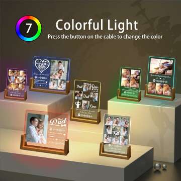 Personalized Acrylic Plaque Gift for Dad