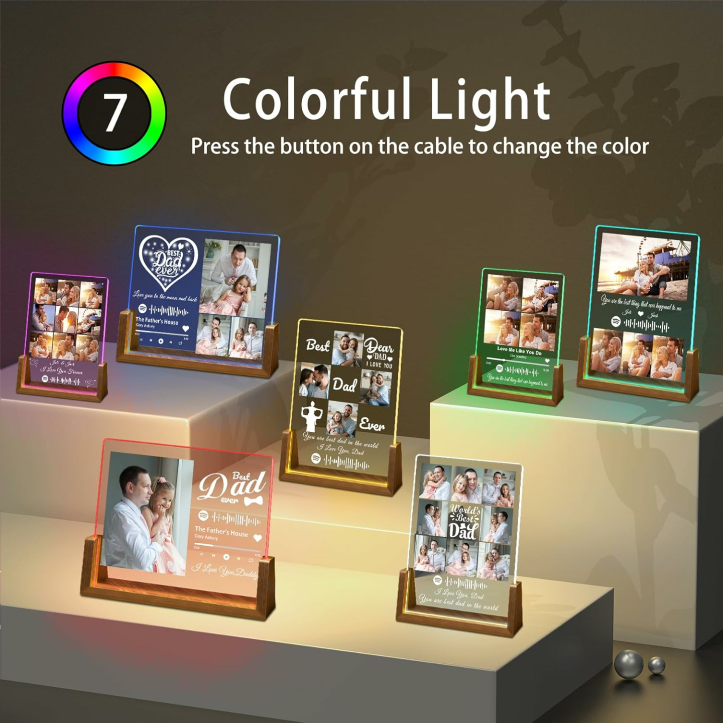 Personalized Acrylic Plaque Gift for Dad