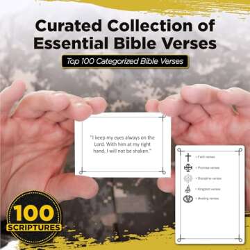 Agape Scripture Memory Cards - 100 Bible Verse Flashcards for Adults & Kids, Perfect for Bible Study...