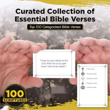 Agape Scripture Memory Cards - 100 Bible Verse Flashcards for Adults & Kids, Perfect for Bible Study...