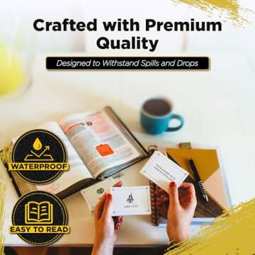 Agape Scripture Memory Cards - 100 Bible Verse Flashcards for Adults & Kids, Perfect for Bible Study, Memorization, and Christian Education, Pocket-Sized, Durable Design, Great Gift for Faith Learning