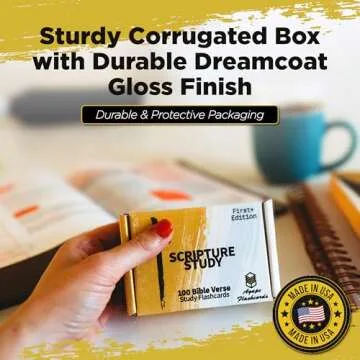 Agape Scripture Memory Cards - 100 Bible Verse Flashcards for Adults & Kids, Perfect for Bible Study, Memorization, and Christian Education, Pocket-Sized, Durable Design, Great Gift for Faith Learning