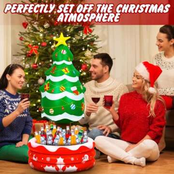 Zhanmai Inflatable Christmas Tree Coolers – Perfect Holiday Party Essential!
