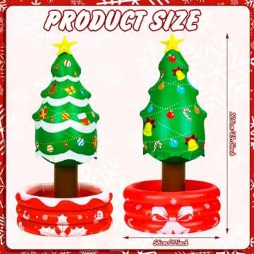 Festive Inflatable Christmas Tree Cooler for Parties