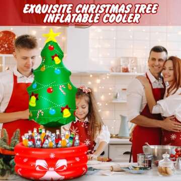 Festive Inflatable Christmas Tree Cooler for Parties