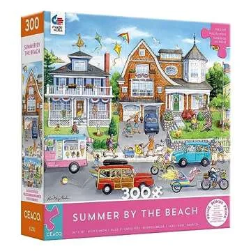 Ceaco Summer by The Beach 300-Piece Jigsaw Puzzle