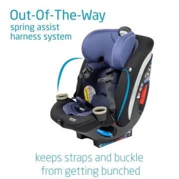 Maxi-Cosi Magellan LiftFit Convertible Car Seat, 5-in-1, Converts from Rear Facing Car Seat to Forward Facing Car Seat and Booster Car Seat, (5-100 lbs), From Birth to 10 Years, Aegean Storm
