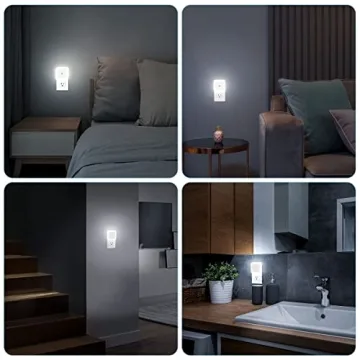 Sujeet Night Light 8 Pack - Soft White LED Night Lights