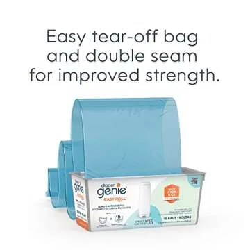 Diaper Genie Easy Roll Refill with 18 Bags, Holds up to 846 newborn diapers per refill