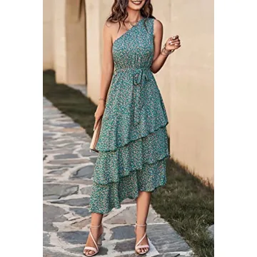 PRETTYGARDEN Summer Floral Midi Sundress for Women