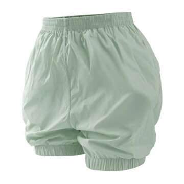 Daydance Green Women Dance Pants Ripstop Ballet Shorts Bloomers for Work Out