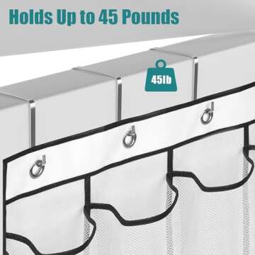 VOPTON 28 Pocket Over The Door Shoe Organizer