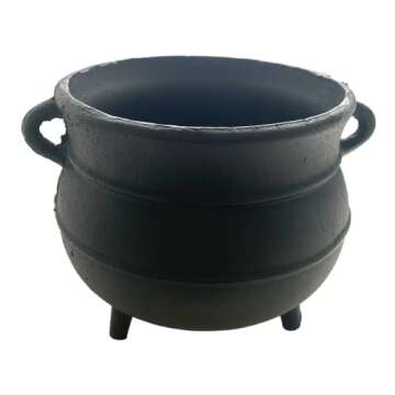 Crystalo Cast Iron Cauldron 7" - Stylish and Functional
