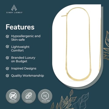 Kairo Gold Filled Oval Hoops for Women - Large, Elegant Design