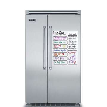 ZKOO Menu Meal Planner Dry Erase Magnetic for Refrigerator, Weekly Meal Planner Refrigerator Board f...