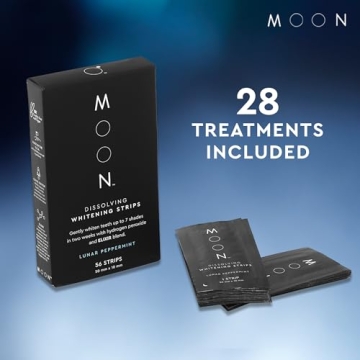 MOON Teeth Whitening Strips for Stunning 7 Shade Brightness