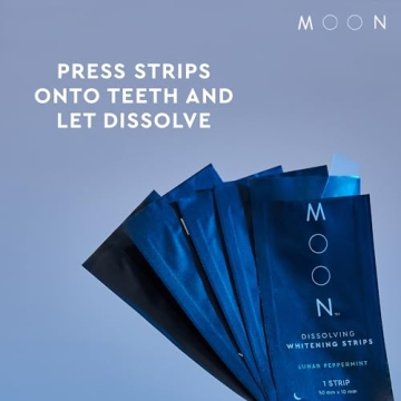MOON Teeth Whitening Strips for Stunning 7 Shade Brightness