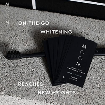 MOON Teeth Whitening Strips for Stunning 7 Shade Brightness