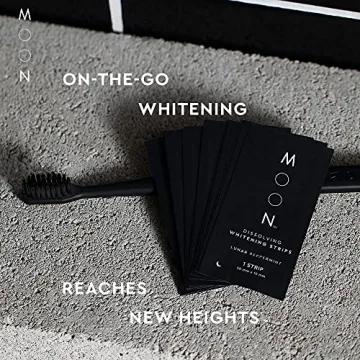 MOON Teeth Whitening Strips for Stunning 7 Shade Brightness