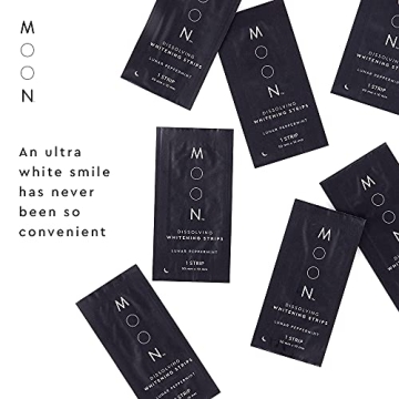 MOON Teeth Whitening Strips for Stunning 7 Shade Brightness