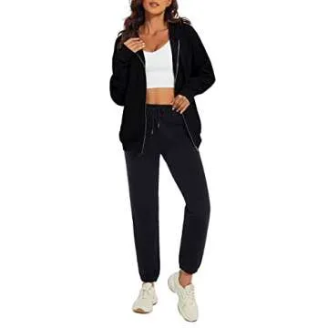 MISSACTIVER Oversized Zip Up Hoodie for Women