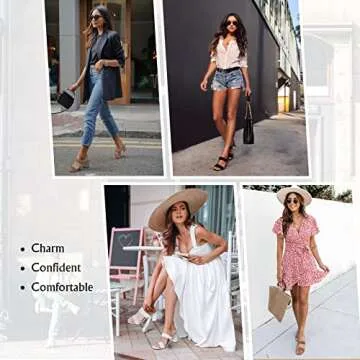 Athlefit Women's Braided Heels for Chic Comfort