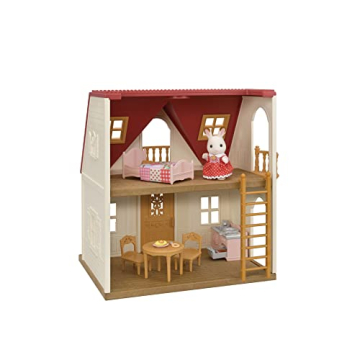 Calico Critters Red Roof Cozy Cottage Dollhouse Playset