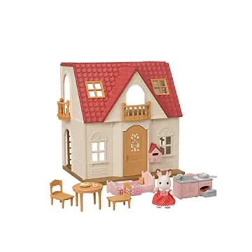 Calico Critters Red Roof Cozy Cottage Dollhouse Playset