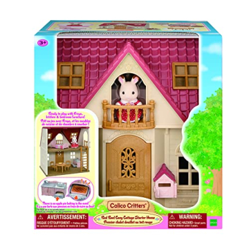 Calico Critters Red Roof Cozy Cottage Dollhouse Playset