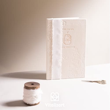 Vitalizart White Cotton Linen Ribbon for Crafts and Gifts