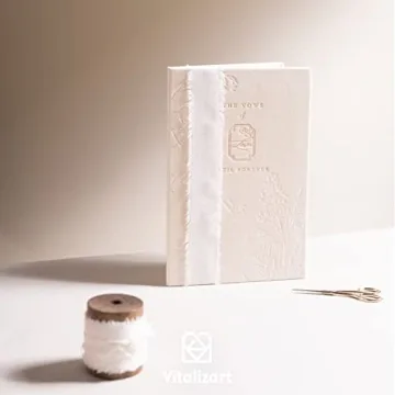 Vitalizart White Cotton Linen Ribbon for Crafts and Gifts