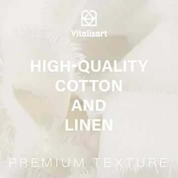 Vitalizart White Cotton Linen Ribbon for Crafts and Gifts
