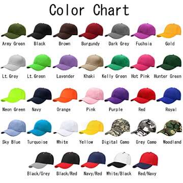 Falari Baseball Cap Adjustable Size for Running Workouts and Outdoor Activities All Seasons (1pc Bro...