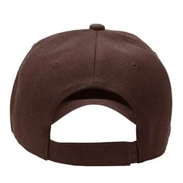Falari Baseball Cap Adjustable Size for Running Workouts and Outdoor Activities All Seasons (1pc Brown)