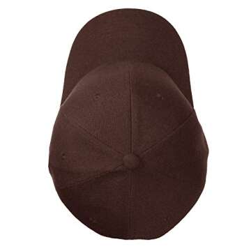 Falari Baseball Cap Adjustable Size for Running Workouts and Outdoor Activities All Seasons (1pc Brown)