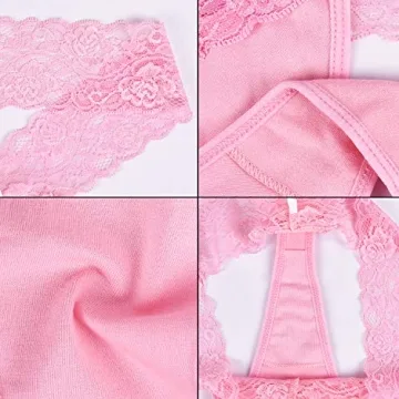 Sunm Boutique Women's Lace Thongs 6-Pack Comfortable & Sexy