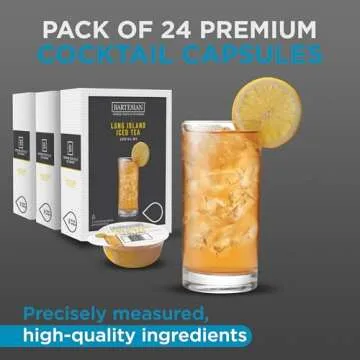 Bartesian 24-Pack Tropical Margarita Mixer Capsules for Cocktail Machine – Home Bar Mixology Cocktails Mix Pod Capsule Set To Use With the Bartesian Cocktail Drink Maker Machine